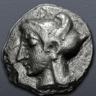 Amazon, ca. 440-410 BCE (Cilicia - Soloi -  AR Twenty-fourth Stater – Hemiobol)